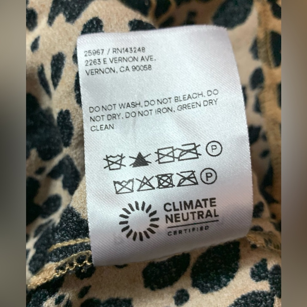 reformation • crimini dress in blitz spotted animal leopard print 4 - Picture 7 of 7